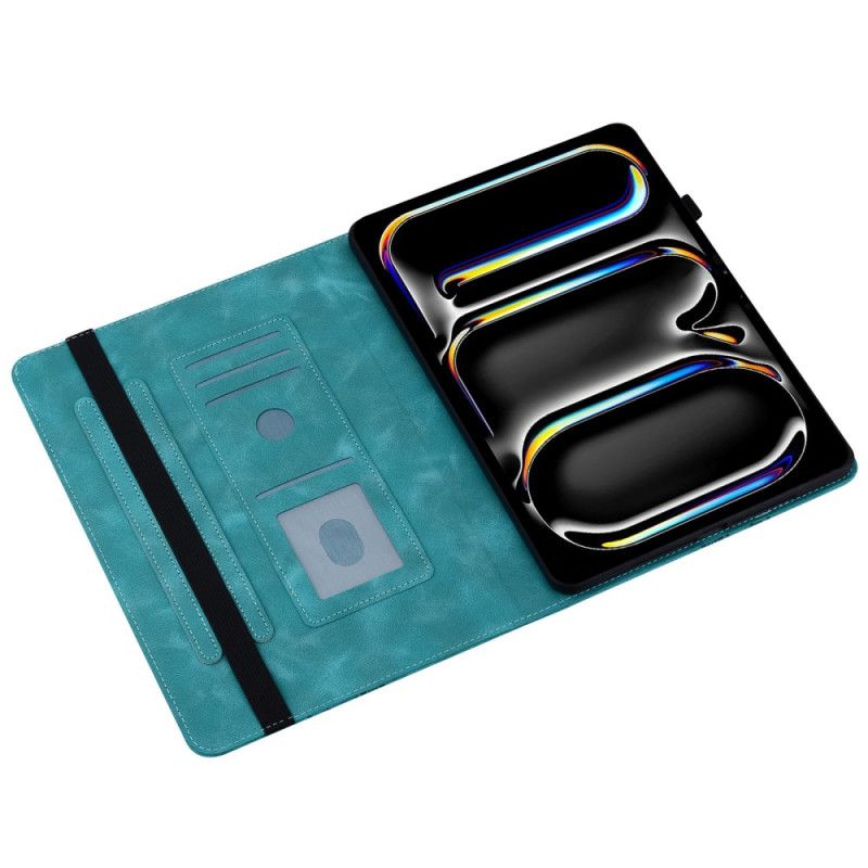 Pouzdro iPad Pro 13 (2025) Semišový Efekt Se Srdíčky