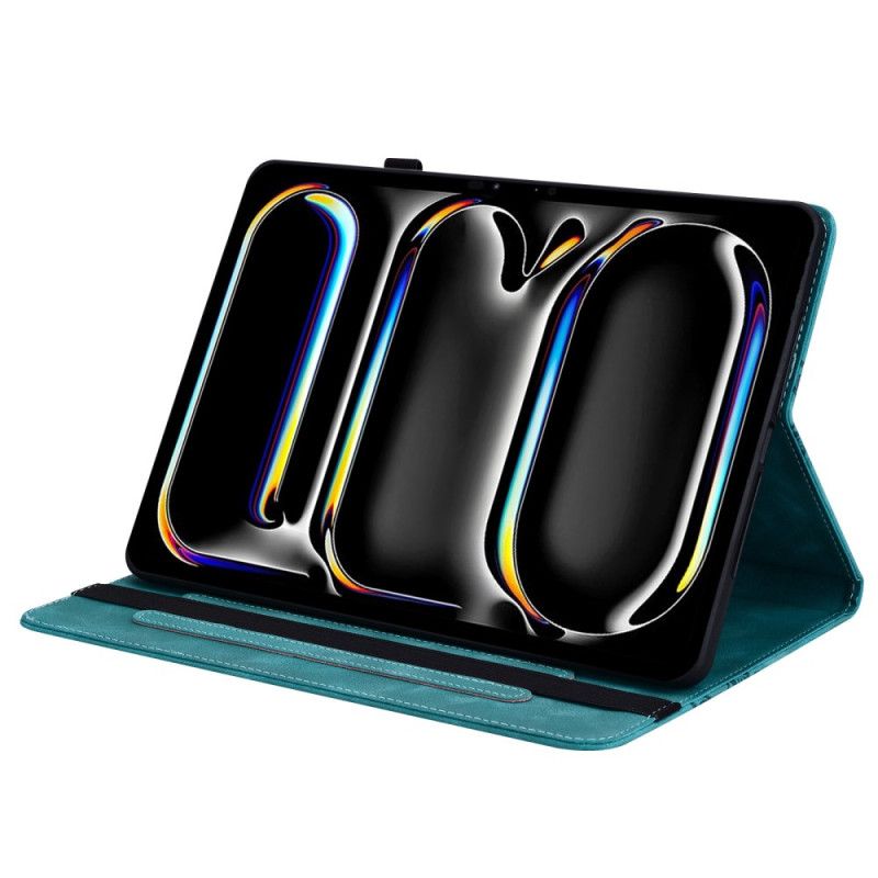 Pouzdro iPad Pro 13 (2025) Semišový Efekt Se Srdíčky