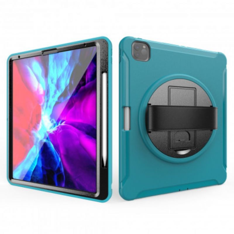 Pouzdro Pro Ipad Pro 129" (2021) (2020) (2018) Podpůrný Popruh A Držák Stylusu