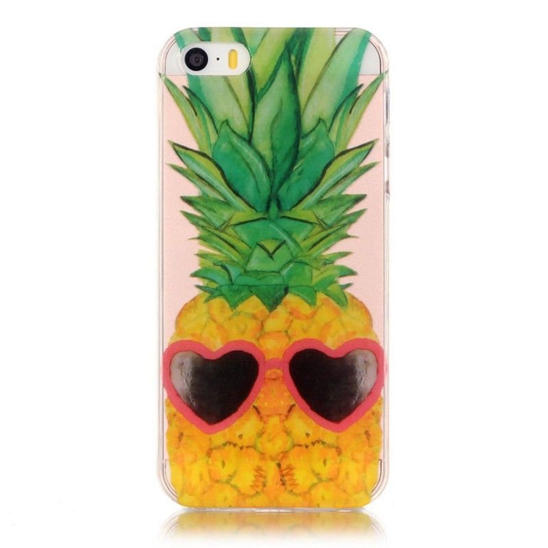 Průhledné Inkognito Ananasové Pouzdro Na Iphone Se/5/5s