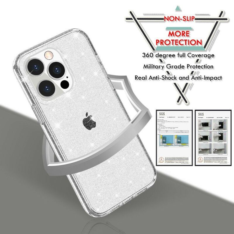 Průhledné Třpytivé Pouzdro Na Iphone 12 Pro Max