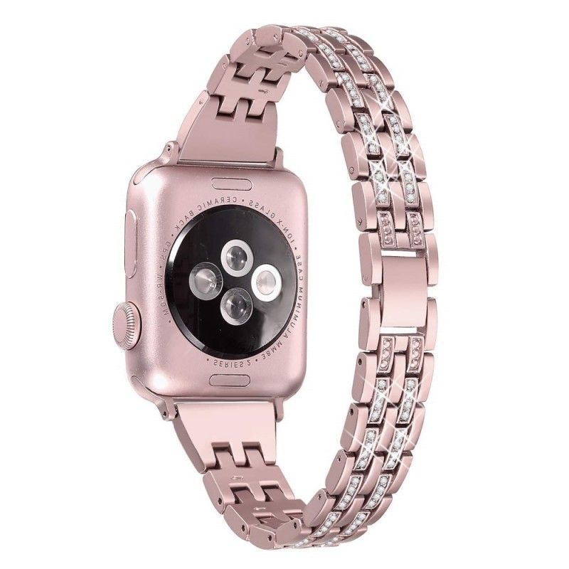 Řemínek Apple Watch 44/42 mm Z Nerezové Oceli A Kamínků