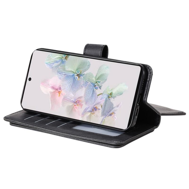 Flipové Pouzdro Na Google Pixel 7 Multifunkční Držák Na 10 Karet