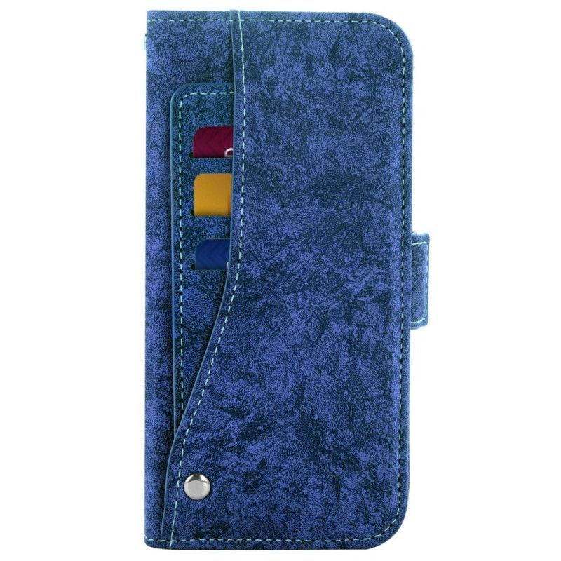 Flipové Pouzdro Na iPhone 14 Plus Posuvný A Lanyard Držák Karty