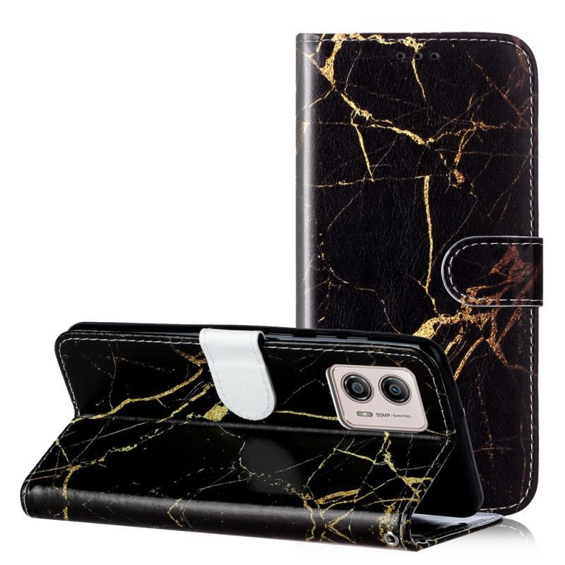 Flipové Pouzdro Na Moto G73 5G Mramor