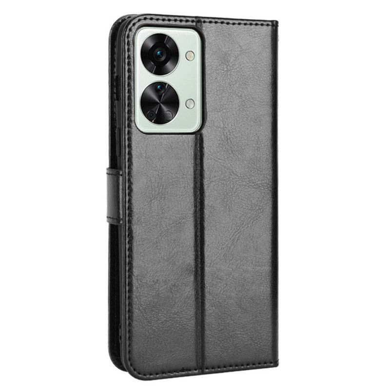 Flipové Pouzdro Na OnePlus Nord 2T 5G Na Lana Nápadná Umělá Kůže S Páskem