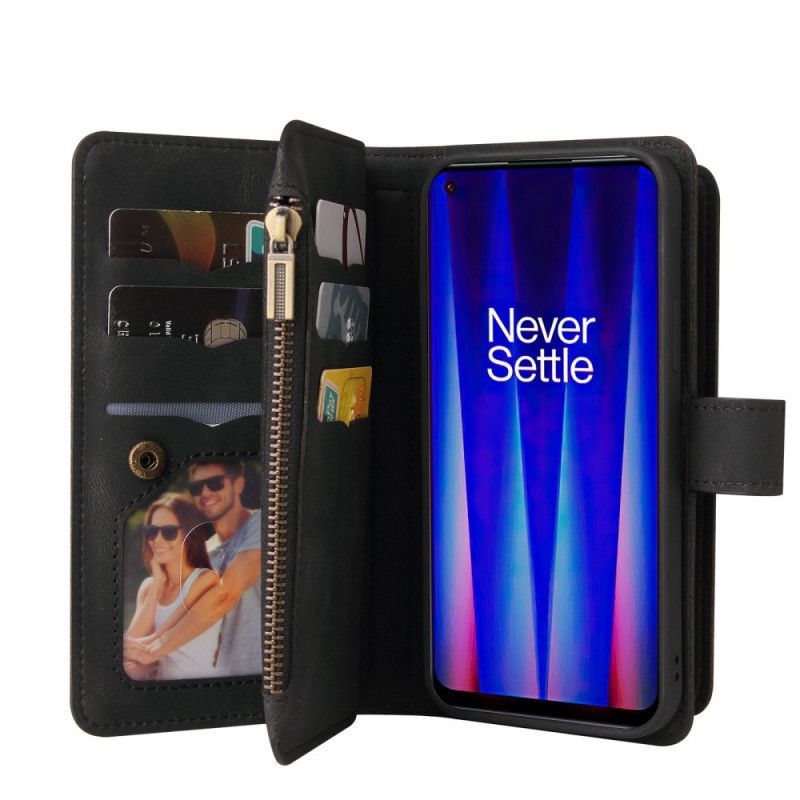 Flipové Pouzdro Na OnePlus Nord CE 2 5G Peněženkové Pouzdro Na Lana Peněženka Na Popruh