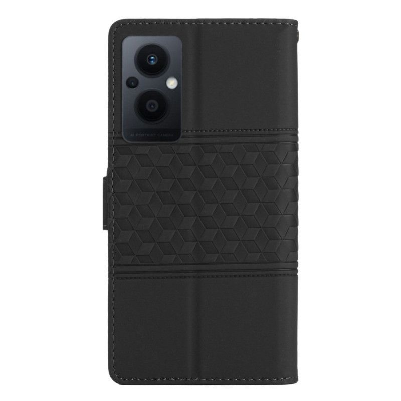 Flipové Pouzdro Na Oppo Reno 8 Lite 3d Kostky