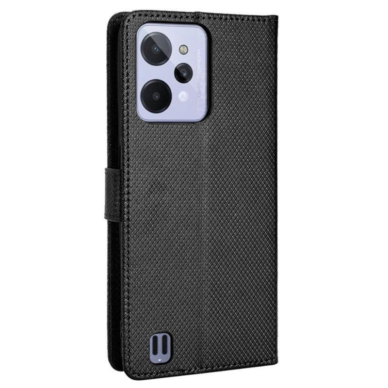 Flipové Pouzdro Na Realme C31 Texturovaný Efekt S Popruhem