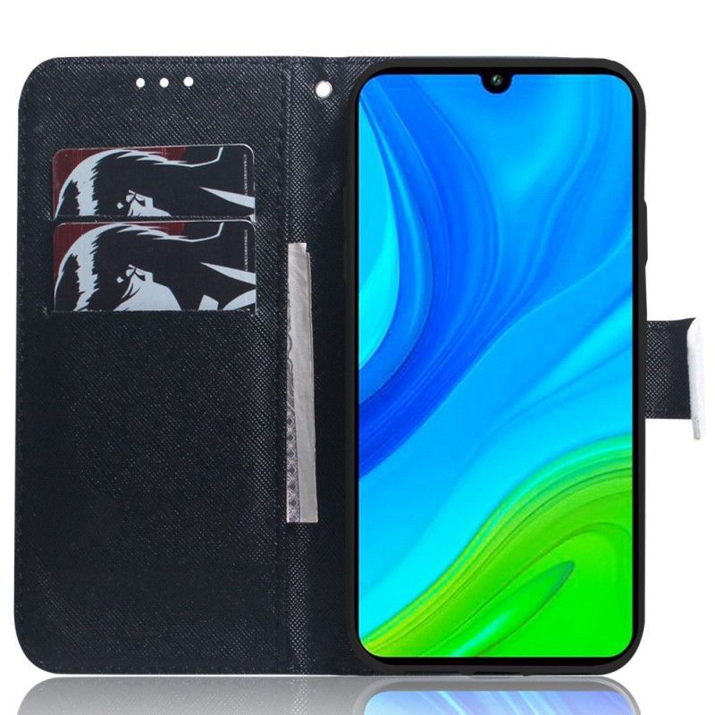 Flipové Pouzdro Na Realme C35 Na Lana Rozzlobená Panda S Lanyardem