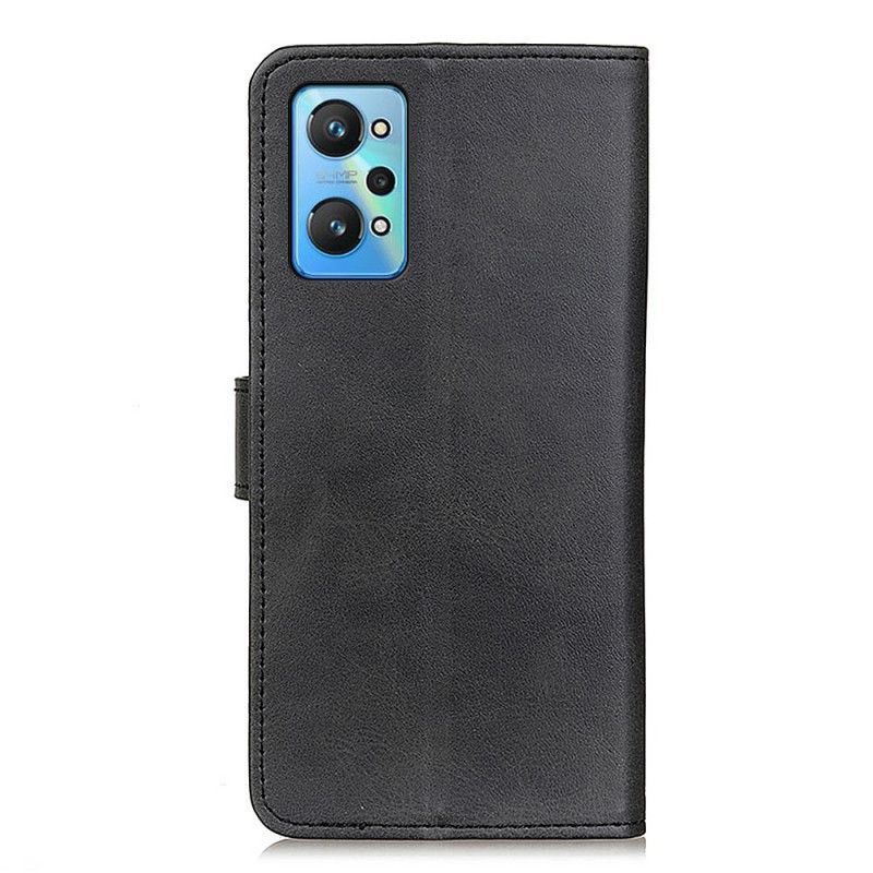 Flipové Pouzdro Na Realme GT Neo 3T / Neo 2 Efekt Matné Retro Kůže