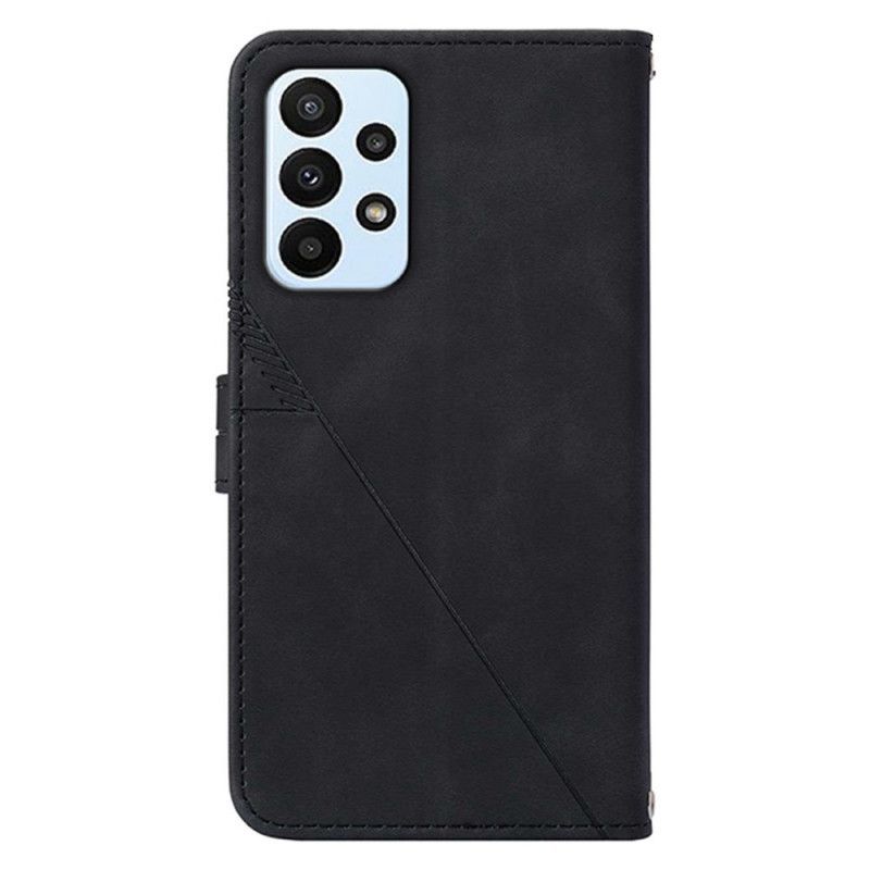 Flipové Pouzdro Na Samsung Galaxy A13 Vzor S Popruhem