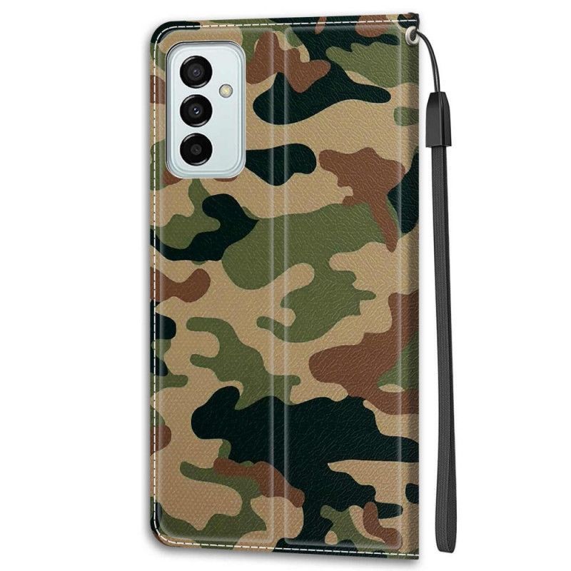 Flipové Pouzdro Na Samsung Galaxy M23 5G Vojenská Kamufláž