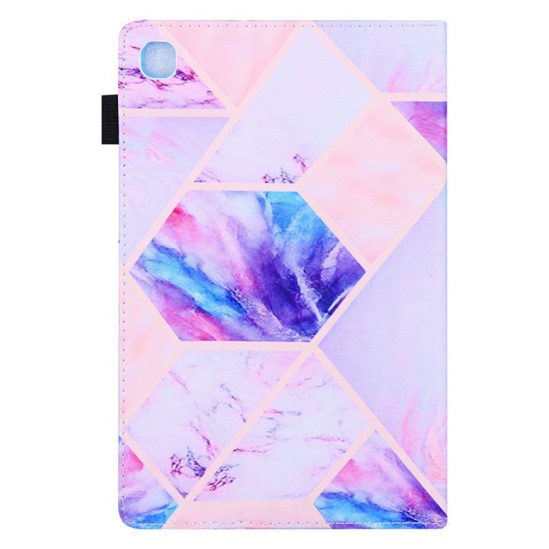 Flipové Pouzdro Na Samsung Galaxy Tab A8 (2021) Návrh Mramorové Geometrie