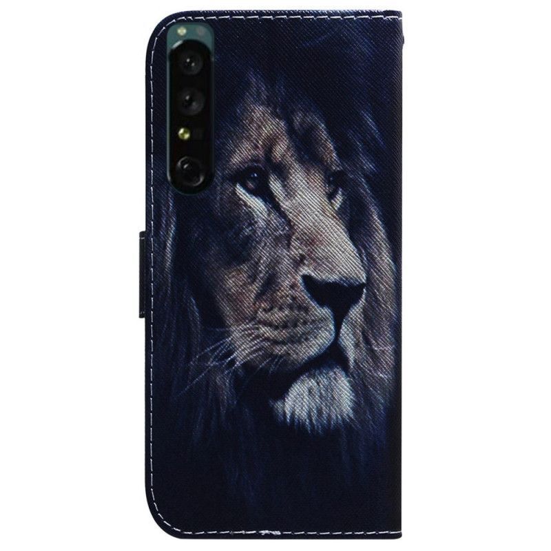 Flipové Pouzdro Na Sony Xperia 1 IV Snící Lev