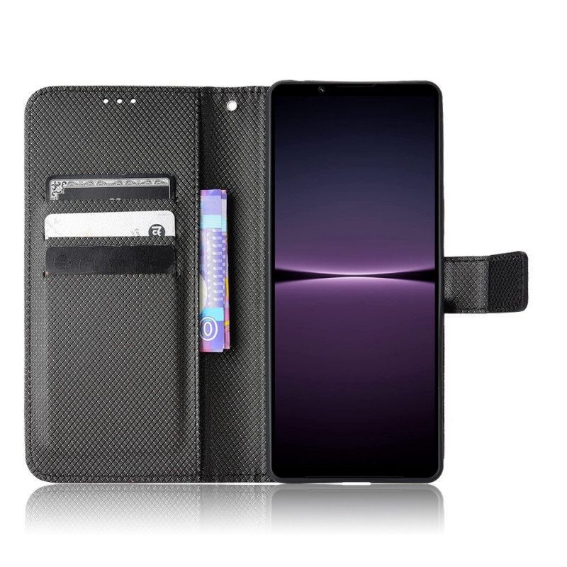Flipové Pouzdro Na Sony Xperia 1 IV Stylizované S Popruhem