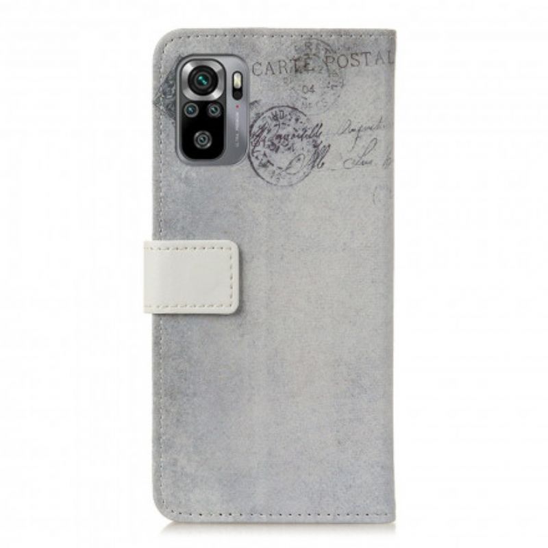 Flipové Pouzdro Na Xiaomi Redmi Note 10 / 10S Kočka Cestovatel