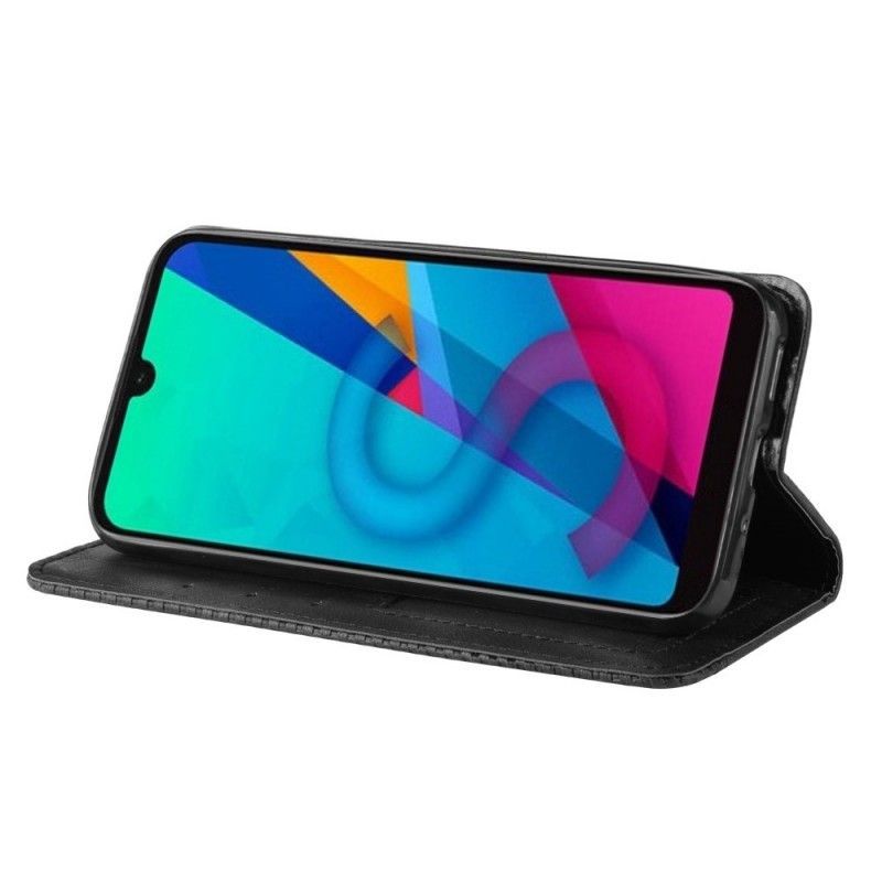 Flip Cover Huawei Y5 2019 / Kožené Pouzdro Folio Honor 8s Stylizovaný Vintage Kožený Efekt
