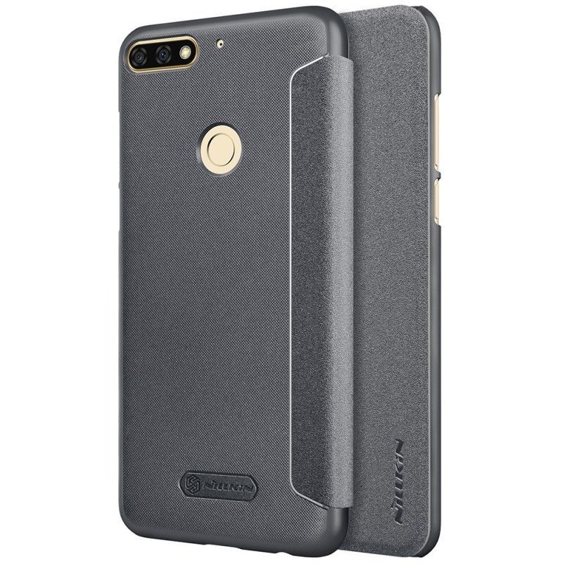 Flip Cover Huawei Y7 2018 / Kožené Pouzdro Folio Honor 7c Nillkin