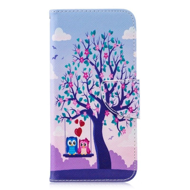 Flipové Pouzdro Honor 10 Lite / Huawei P Smart 2019 Sovy Na Houpačce