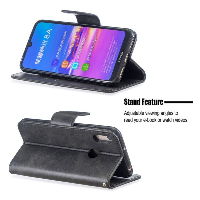 Flipové Pouzdro Honor 8a / Huawei Y6 2019 Hladká Šikmá Klapka