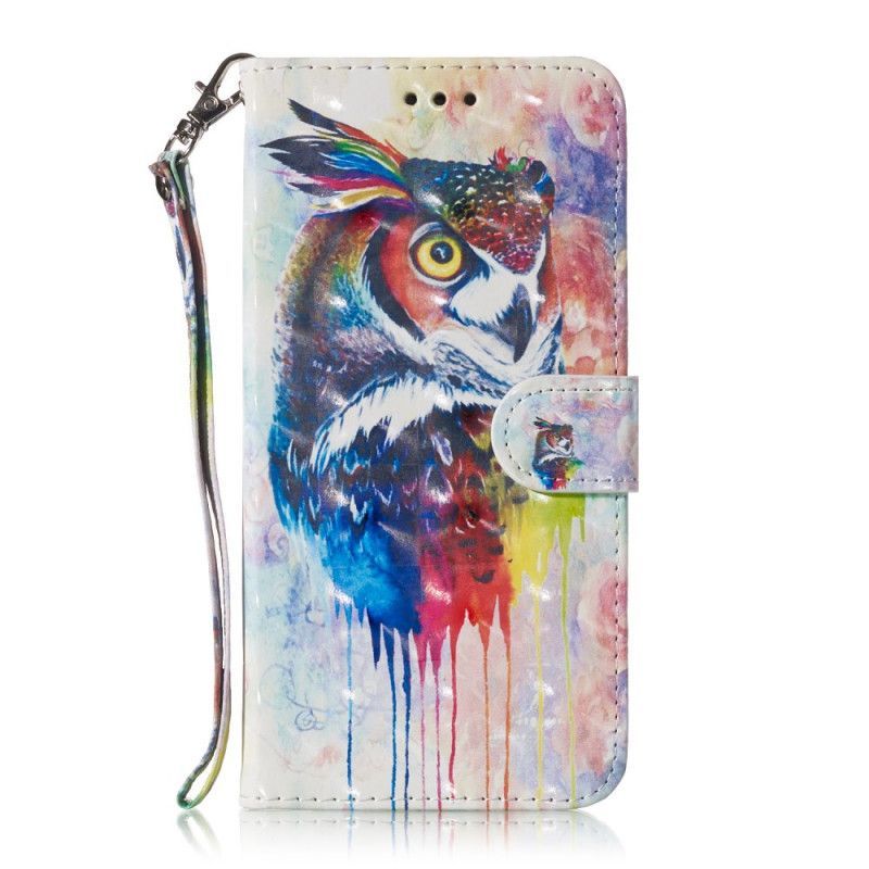 Flipové Pouzdro Honor 8a / Huawei Y6 2019 Kapající Sova