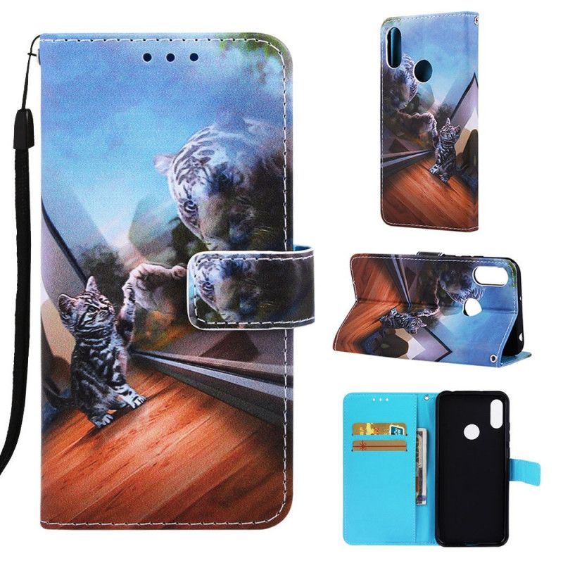 Flipové Pouzdro Honor 8a Sny O Páskové Kočce Ernestovi