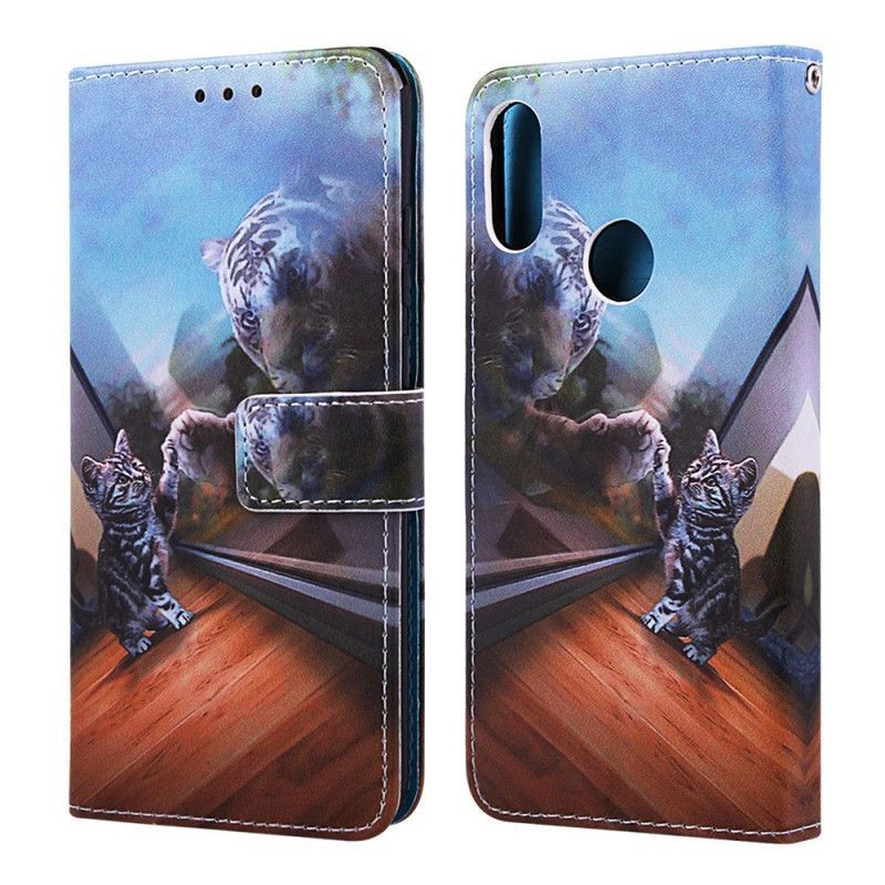 Flipové Pouzdro Honor 8a Sny O Páskové Kočce Ernestovi