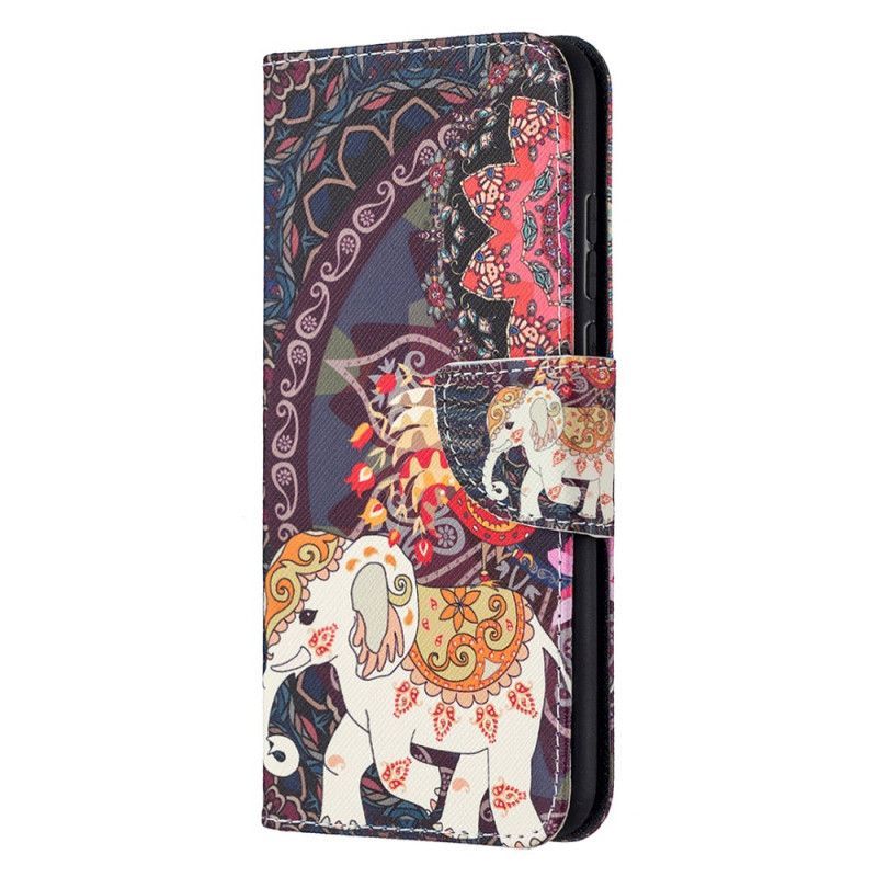 Flipové Pouzdro Honor 9x Lite Slon A Barevná Mandala