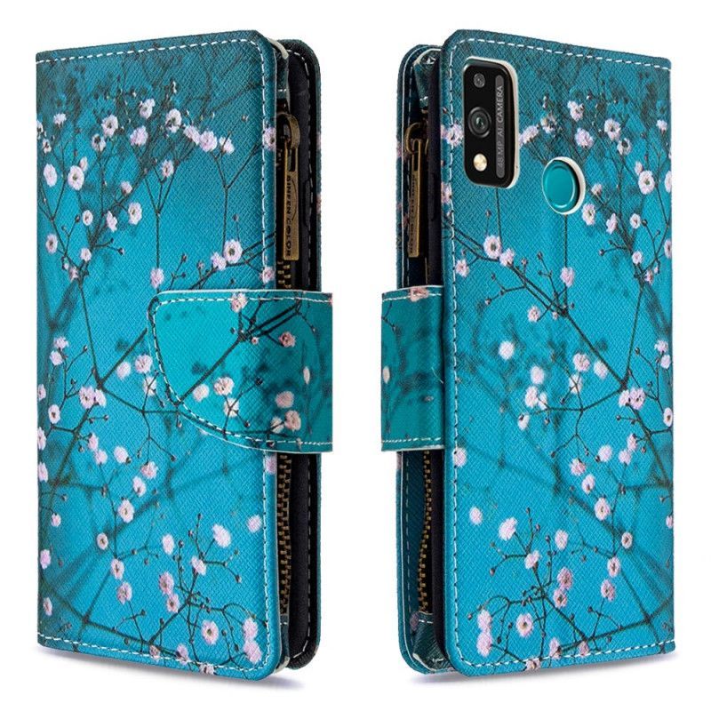 Flipové Pouzdro Honor 9x Lite Stromová Kapsa Na Zip