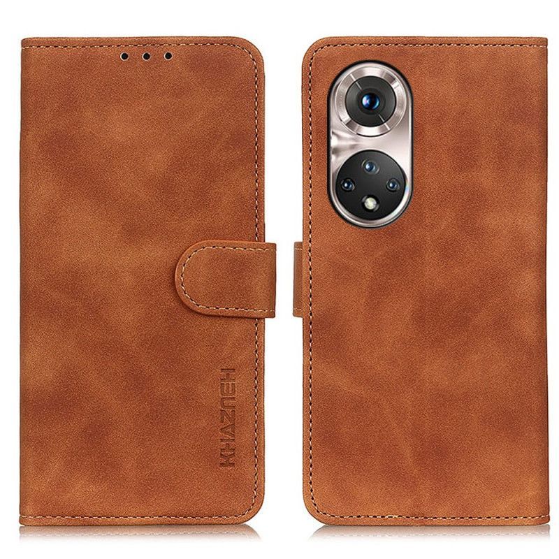 Flipové Pouzdro Na Honor 50 Pro Pro Vintage Leather Effect Khazneh