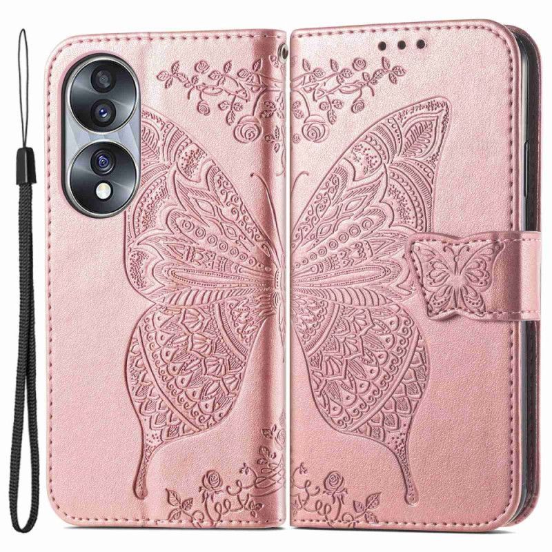 Flipové Pouzdro Na Honor 70 Barokní Motýl