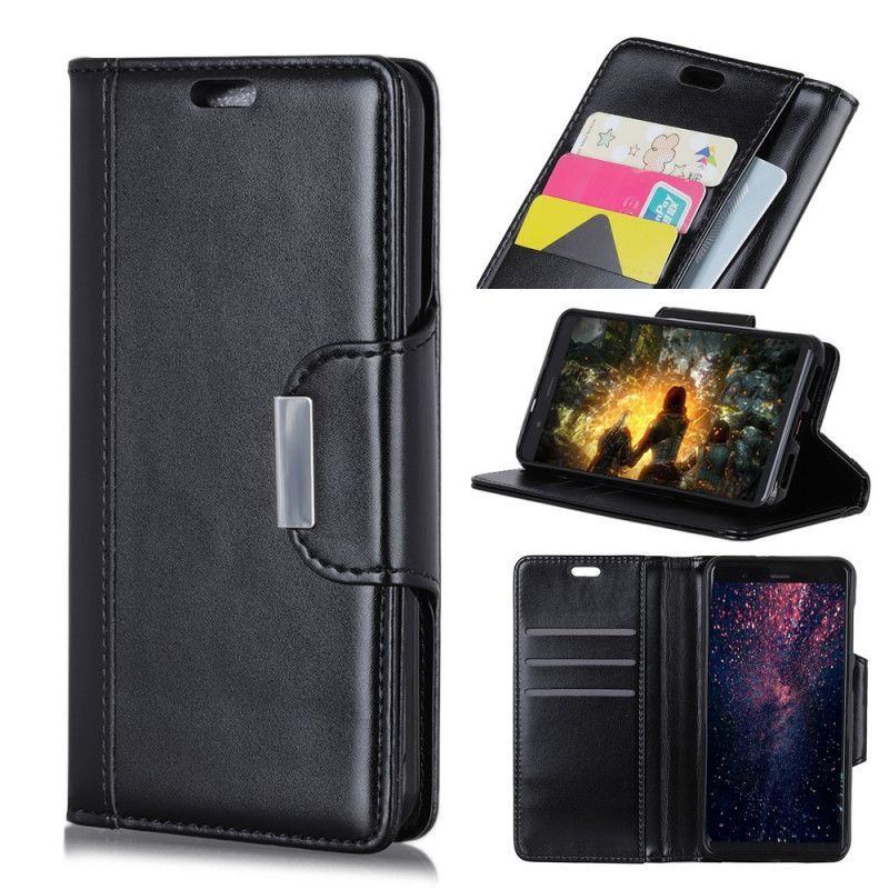 Flipové Pouzdro Na Honor 8a Elegantní Spona Z Imitace Kůže