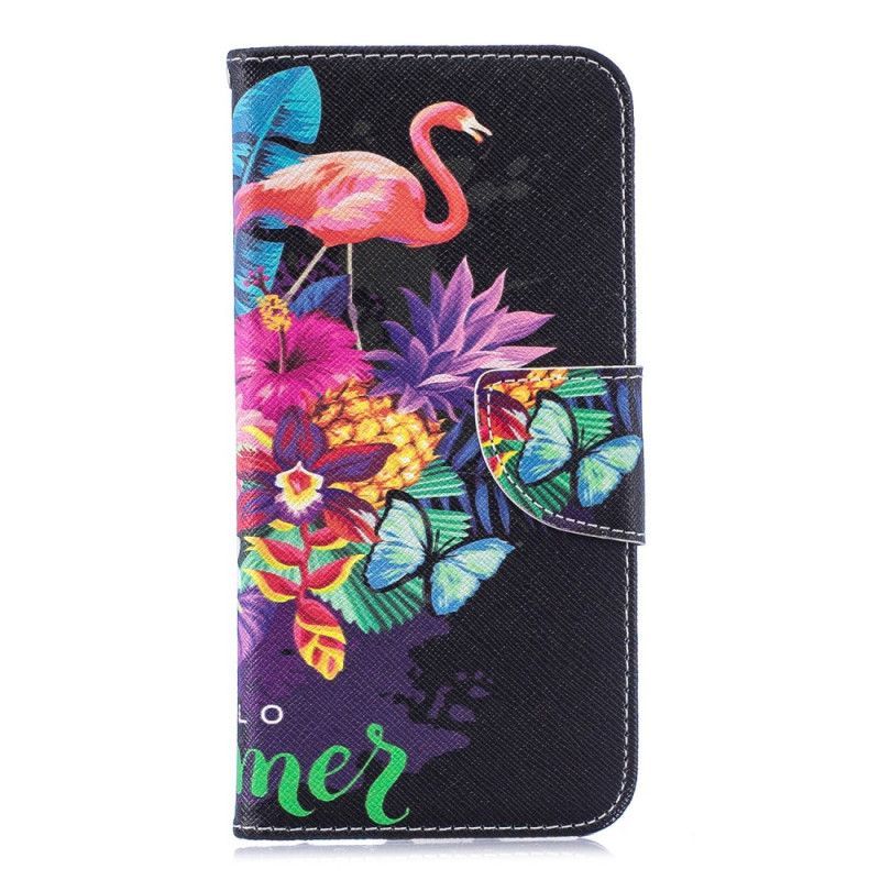 Flipové Pouzdro Na Honor 8a Letní Plameňák