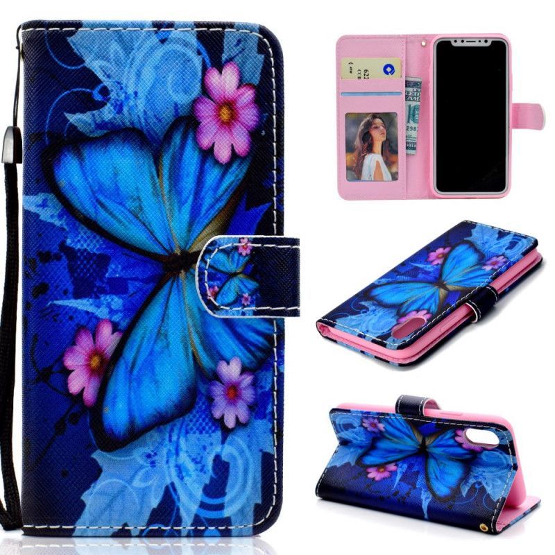 Flipové Pouzdro Na Honor 8s Tropický Motýl