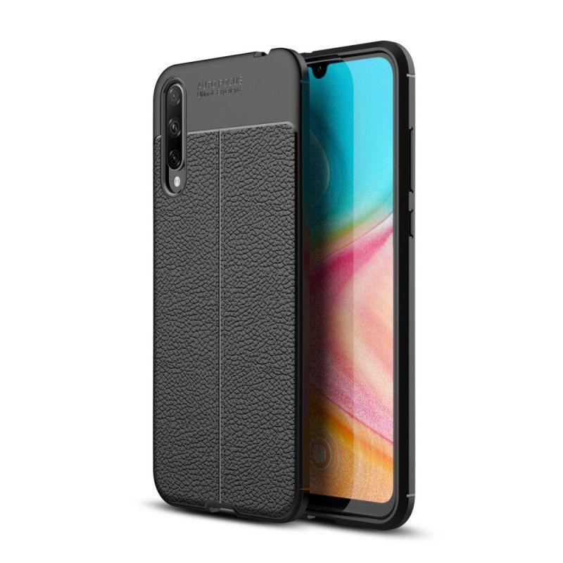 Honor 20 Lite / Honor 20e Dvouřádkové Kožené Pouzdro S Liči