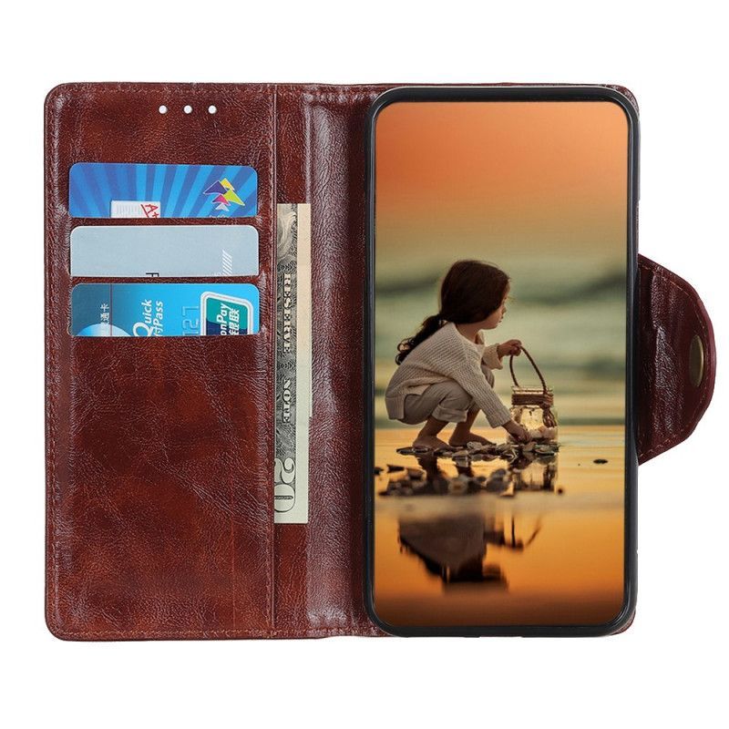 Huawei P Smart Z / Flipové Pouzdro Honor 9x Umělý Kožený Retro Kryt Tlačítka