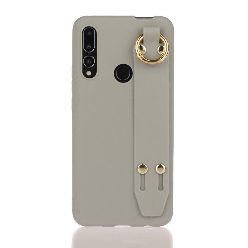 Huawei P Smart Z / Kryt Honor 9x Silikonové Pouzdro S Podpůrným Páskem