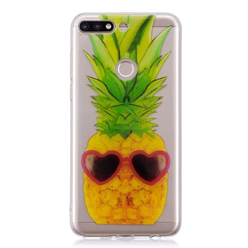 Huawei Y7 2018 Pouzdro / Kryt Honor 7c Ananas Inkognito