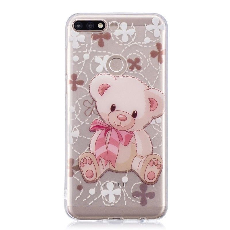 Huawei Y7 2018 Pouzdro / Kryt Honor 7c Roztomilý Medvídek