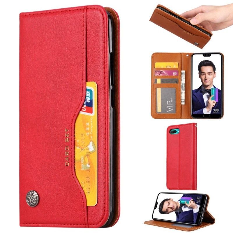 Kožené Pouzdro Folio Honor 10 Držák Na Karty Z Umělé Kůže