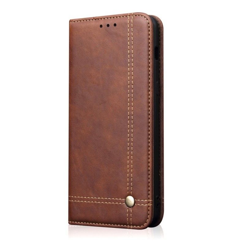 Kožené Pouzdro Folio Honor 8x Švy S Koženým Efektem