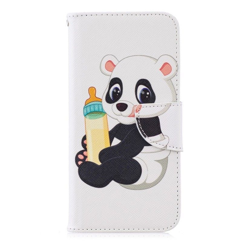 Kožené Pouzdro Na Honor 10 Lite / Huawei P Smart 2019 Mládě Pandy