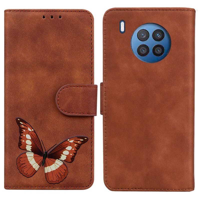 Kožené Pouzdro Na Honor 50 Lite Skin-touch Butterfly