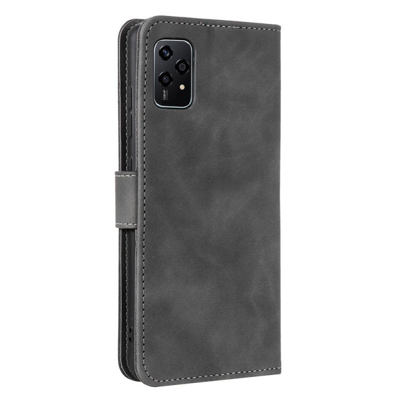 Kožený Kryt Honor 200 Lite Dvoubarevný Retro Pásek