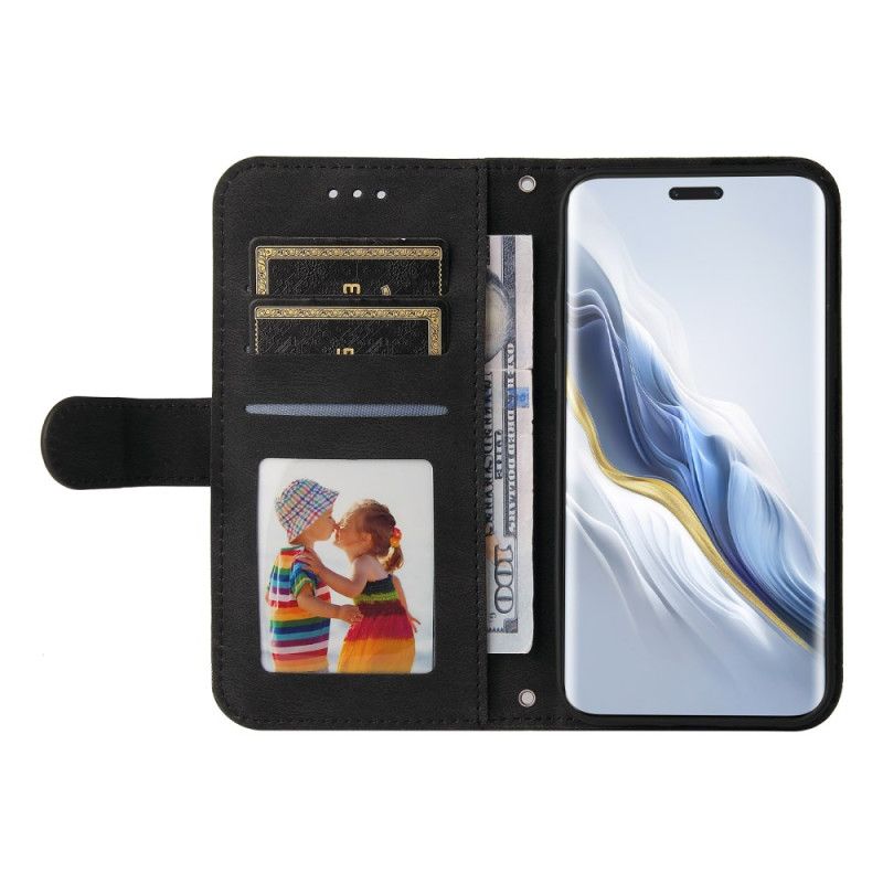 Kožený Kryt Honor Magic 6 Pro Nýt A Popruh