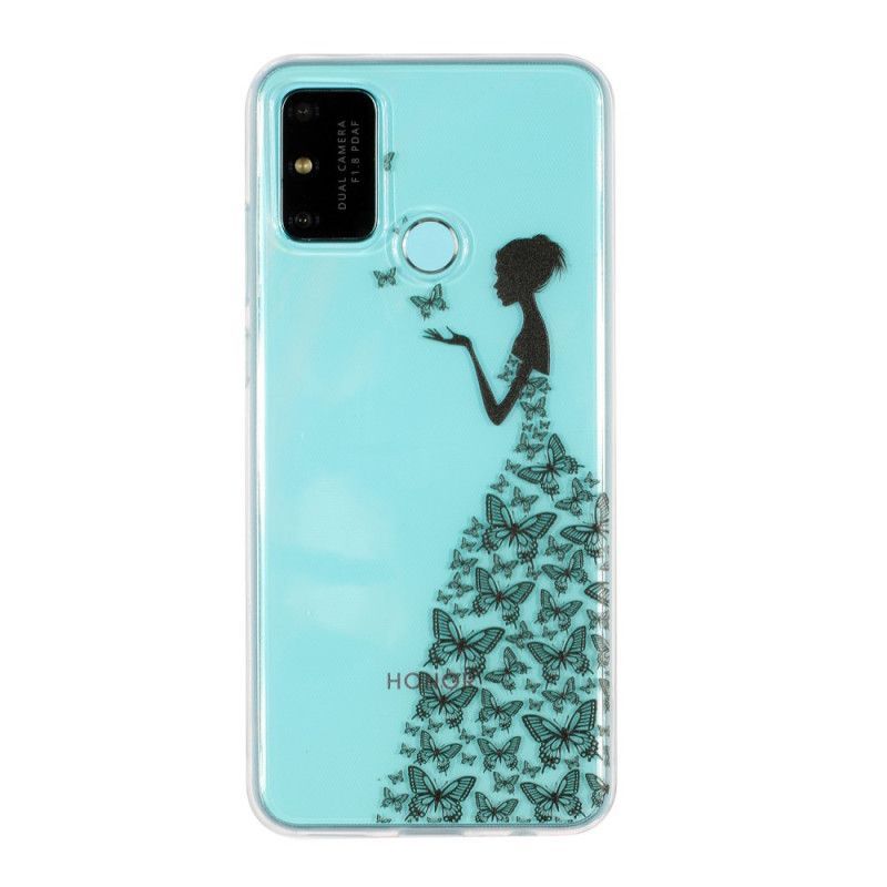 Kryt Honor 9a Průhledné Motýlí Šaty