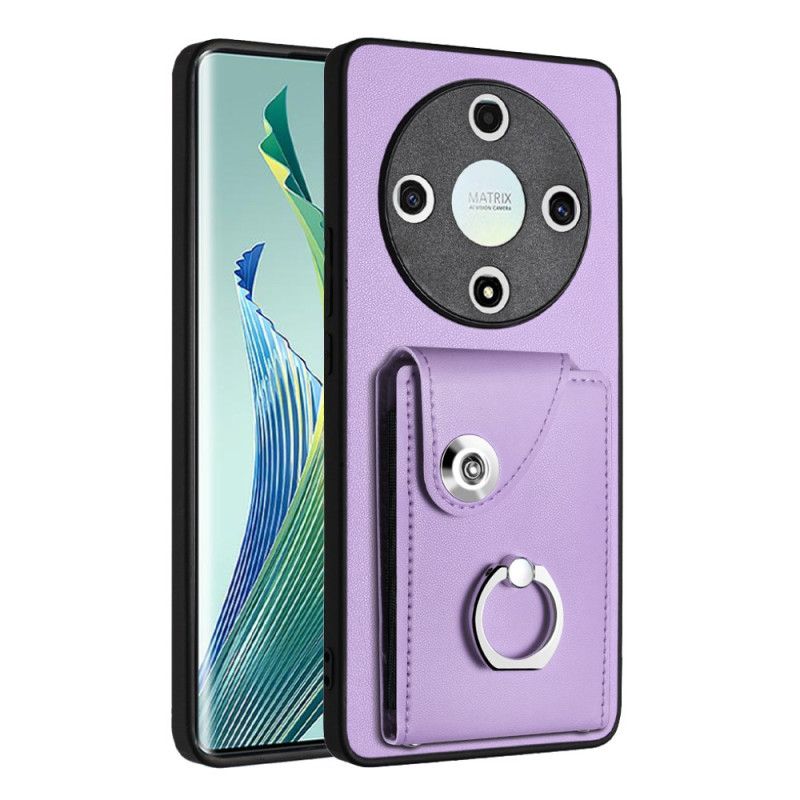 Kryt Honor X9b / Magic 6 Lite Kožený Držák Karet S Efekty