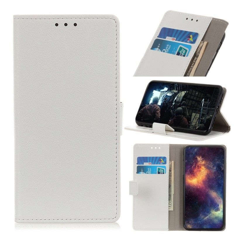 Kryt Huawei P Smart Z / Flipové Pouzdro Honor 9x Jednoduchá Umělá Kůže