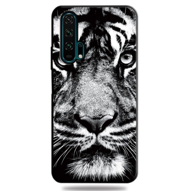 Kryt Na Honor 20 Pro Černý A Bílý Tygr